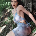 161cm 5ft3 Sexy Dress Large Breasted Sex Dolls Seductive Cozy Style Dolls F Cup