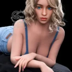 161cm 5ft3 Short Blonde Sexy Love Dolls Blue Bra Casual Style Dolls G Cup