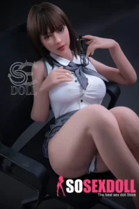 161cm 5ft3 Uniform Skirt Big Breasted Sex Dolls Busty Realistic Love Dolls F Cup