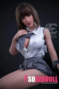 161cm 5ft3 Uniform Skirt Big Breasted Sex Dolls Busty Realistic Love Dolls F Cup