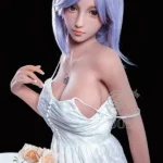 161cm 5ft3 White Camisole Dress Sex Dolls Elegant Realistic TPE Dolls F Cup