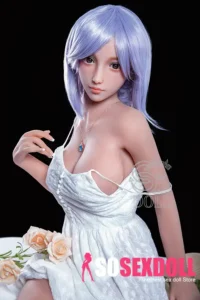 161cm 5ft3 White Camisole Dress Sex Dolls Elegant Realistic TPE Dolls F Cup