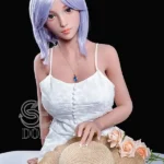 161cm 5ft3 White Camisole Dress Sex Dolls Elegant Realistic TPE Dolls F Cup