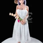 161cm 5ft3 White Camisole Dress Sex Dolls Elegant Realistic TPE Dolls F Cup