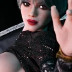 163cm 5ft4 Black Lace Hooded Sex Dolls Seductive Cozy Style Dolls E Cup