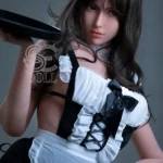 163cm 5ft4 Black Maid Outfit Sexy Sex Dolls Realistic Romantic Dolls E Cup