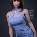 163cm 5ft4 Blue Tight Dress Sexy Love Dolls Realistic Asian Love Dolls E Cup