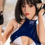 163cm 5ft4 Blue Uniform Style Sex Dolls Short Hair Anime Love Dolls E Cup