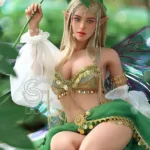 163cm 5ft4 Green Elf Costume Sex Dolls Realistic Big Breast Sex Dolls E Cup