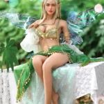 163cm 5ft4 Green Elf Costume Sex Dolls Realistic Big Breast Sex Dolls E Cup