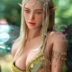 163cm 5ft4 Green Elf Costume Sex Dolls Realistic Big Breast Sex Dolls E Cup