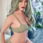 163cm 5ft4 Green Hair Fantasy Love Dolls Glasses Office Style Dolls E Cup