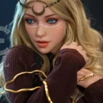 163cm 5ft4 Lifelike Fantasy Blonde Sex Dolls Realistic Cosplay Style Love Dolls E Cup