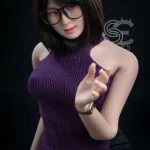 163cm 5ft4 Sexy Office Lady Sex Dolls Elegant Purple Top Sex Dolls E Cup