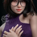 163cm 5ft4 Sexy Office Lady Sex Dolls Elegant Purple Top Sex Dolls E Cup