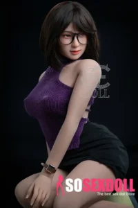 163cm 5ft4 Sexy Office Lady Sex Dolls Elegant Purple Top Sex Dolls E Cup