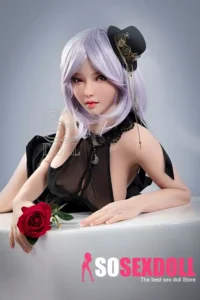165cm 5ft4 Purple Hair Sexy Love Dolls Black Lace Lingerie Sex Dolls F Cup