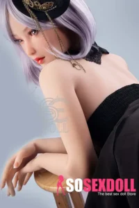 165cm 5ft4 Purple Hair Sexy Love Dolls Black Lace Lingerie Sex Dolls F Cup