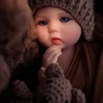 Sæt handgerð sílikon endurfædd dúkka notaleg bangsi svefnfélagi