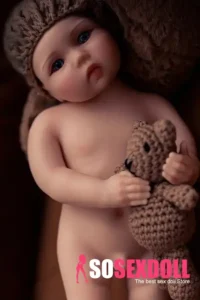 Sæt handgerð sílikon endurfædd dúkka notaleg bangsi svefnfélagi