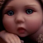 Sæt handgerð sílikon endurfædd dúkka notaleg bangsi svefnfélagi