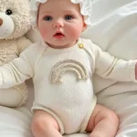 Silicone Realistic Reborn Baby Doll Sweet Rainbow Infant Doll Gift