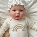 Silicone Realistic Reborn Baby Doll Sweet Rainbow Infant Doll Gift