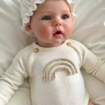 Silicone Realistic Reborn Baby Doll Sweet Rainbow Infant Doll Gift