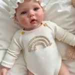 Silicone Realistic Reborn Baby Doll Sweet Rainbow Infant Doll Gift