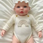 Silicone Realistic Reborn Baby Doll Sweet Rainbow Infant Doll Gift