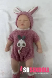 Silicone Sleeping Reborn Baby Doll Cute Bunny Outfit Infant Doll