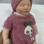 Silicone Sleeping Reborn Baby Doll Cute Bunny Outfit Infant Doll