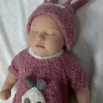 Silicone Sleeping Reborn Baby Doll Cute Bunny Outfit Infant Doll