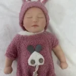 Silicone Sleeping Reborn Baby Doll Cute Bunny Outfit Infant Doll