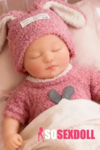 Silicone Sleeping Reborn Baby Doll Cute Bunny Outfit Infant Doll