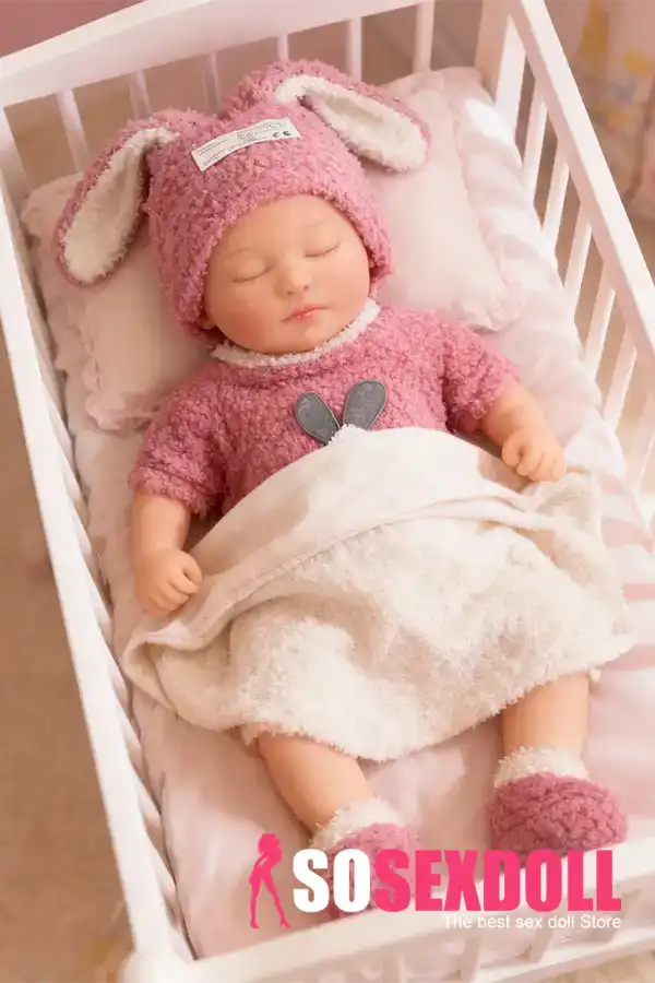 Silicone Sleeping Reborn Baby Doll Cute Bunny Outfit Infant Doll