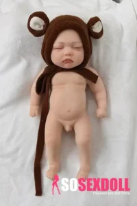 Silicone Sleeping Reborn Baby Doll Forest Animal Themed Collector Doll
