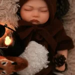Silicone Sleeping Reborn Baby Doll Forest Animal Themed Collector Doll