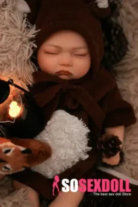 Silicone Sleeping Reborn Baby Doll Forest Animal Themed Collector Doll