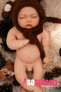 Silicone Sleeping Reborn Baby Doll Forest Animal Themed Collector Doll