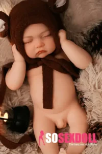 Silicone Sleeping Reborn Baby Doll Forest Animal Themed Collector Doll