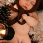 Silicone Sleeping Reborn Baby Doll Forest Animal Themed Collector Doll