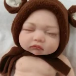 Silicone Sleeping Reborn Baby Doll Forest Animal Themed Collector Doll