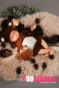 Silicone Sleeping Reborn Baby Doll Forest Animal Themed Collector Doll