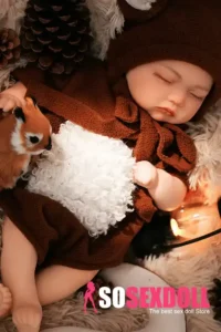 Silicone Sleeping Reborn Baby Doll Forest Animal Themed Collector Doll