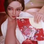 ตุ๊กตาเซ็กส์เกอิชาร่มสีแดงขนาด 155 ซม. 5 ฟุต 1 ชุดแฟนตาซีเอเชีย