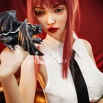 157cm 5ft2 Black Leather Skirt Sex Dolls Seductive Office Lady Sex Dolls