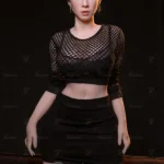 158cm 5ft2 Black Mesh Lingerie Love Dolls Seductive Realistic Sex Dolls In Stock(US Only)