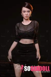 158cm 5ft2 Black Mesh Lingerie Love Dolls Seductive Realistic Sex Dolls In Stock(US Only)