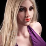 158cm 5ft2 Purple Spaghetti Strap Dress Sex Dolls Seductive Playful TPE Dolls C Cup